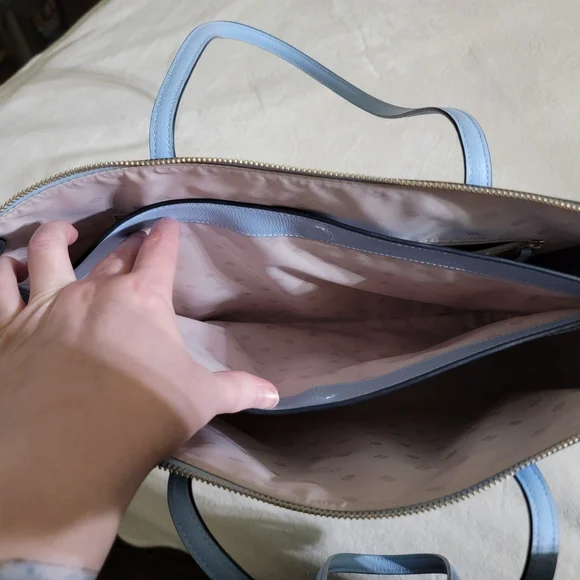 Kate Spade Light Blue Tote. NWOT - Picture 7 of 10